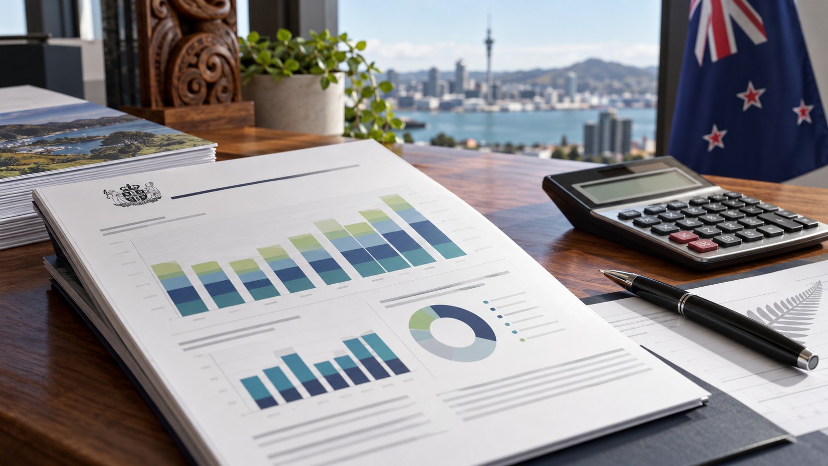 New Zealand gambling expenditure report with charts and calculator
